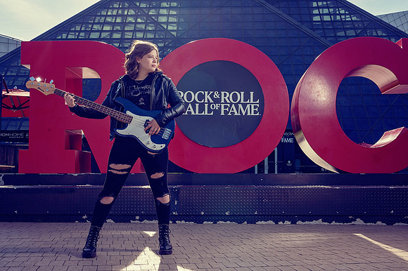 Senior-girl-guitar-rock-n-roll- hall-of-fame