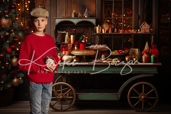christmas cart backdrop copy